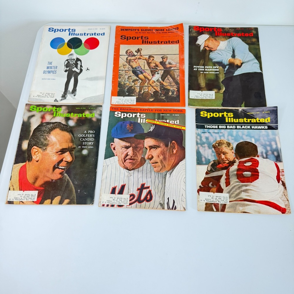1964 Sports Illustrated Magazine Lot of 6 - SEE DESCRIPTION